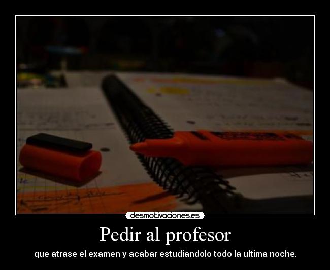 Pedir al profesor - 