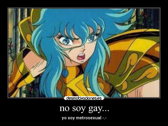 no soy gay... - yo soy metrosexual -.-
