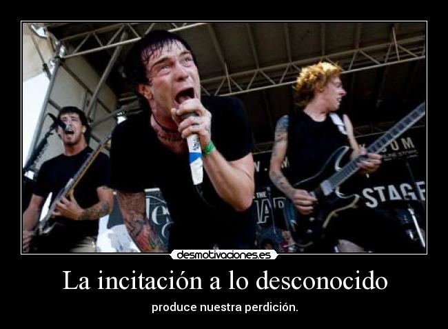 La incitación a lo desconocido -