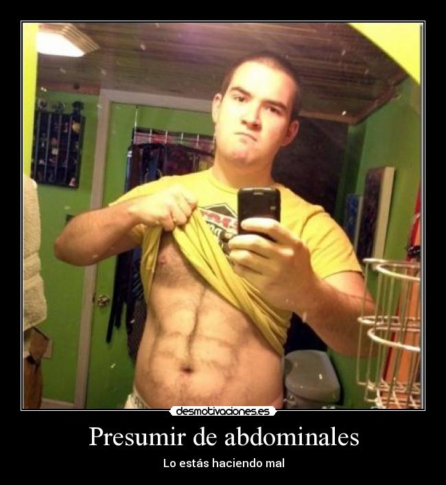 Presumir de abdominales - Lo estás haciendo mal