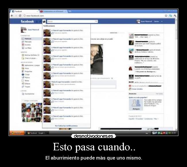 Esto pasa cuando.. -