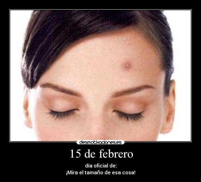 15 de febrero - día oficial de:
¡Mira el tamaño de esa cosa!