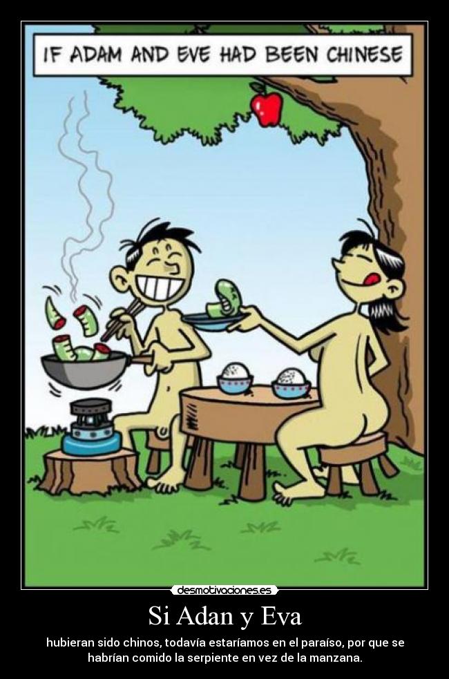Si Adan y Eva -