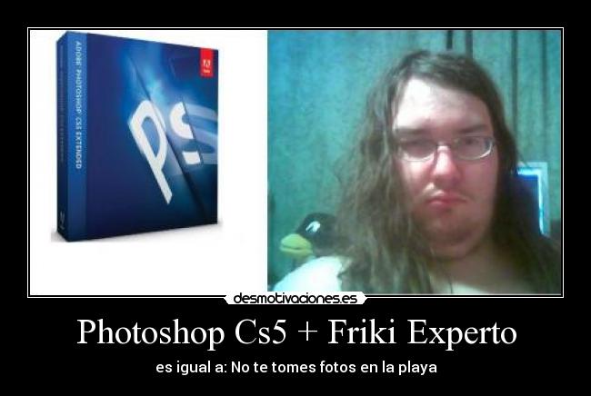 Photoshop Cs5 + Friki Experto - es igual a: No te tomes fotos en la playa