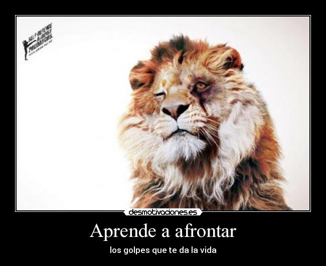 Aprende a afrontar - los golpes que te da la vida