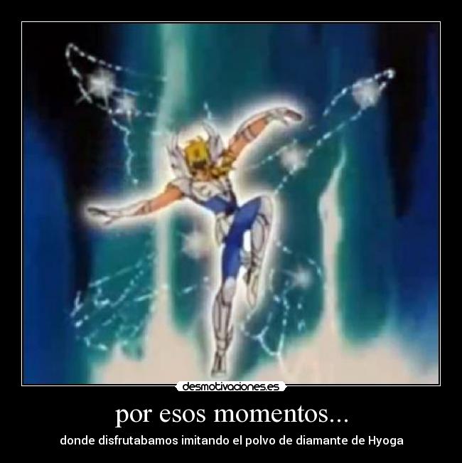 carteles saint seiya anime hyoga desmotivaciones
