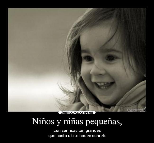 Niños y niñas pequeñas, - 