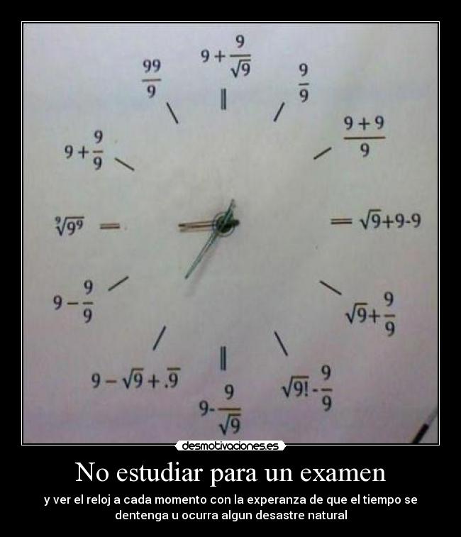 carteles examenes desmotivaciones