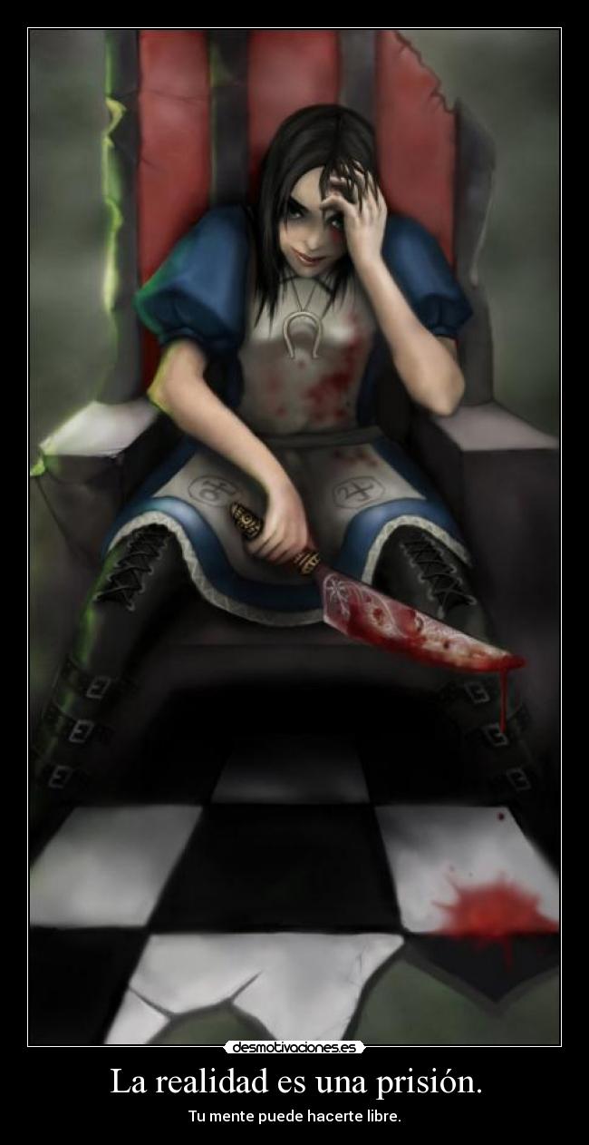 carteles alice madness returns desmotivaciones