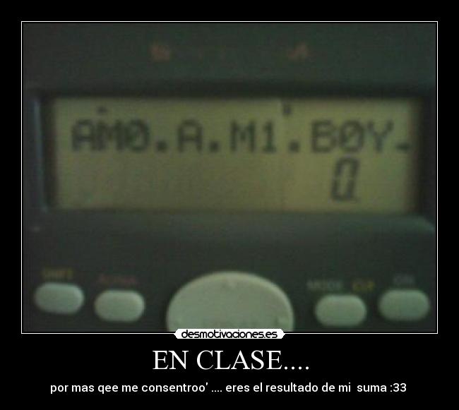EN CLASE.... -