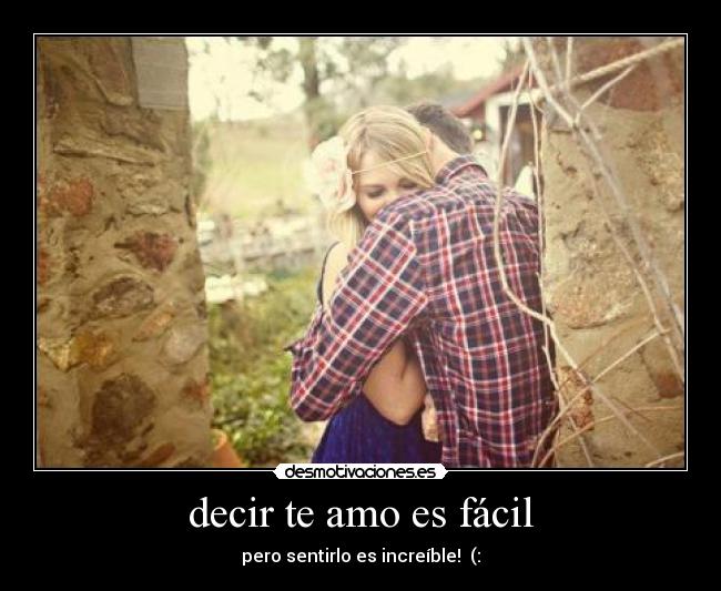 decir te amo es fácil -