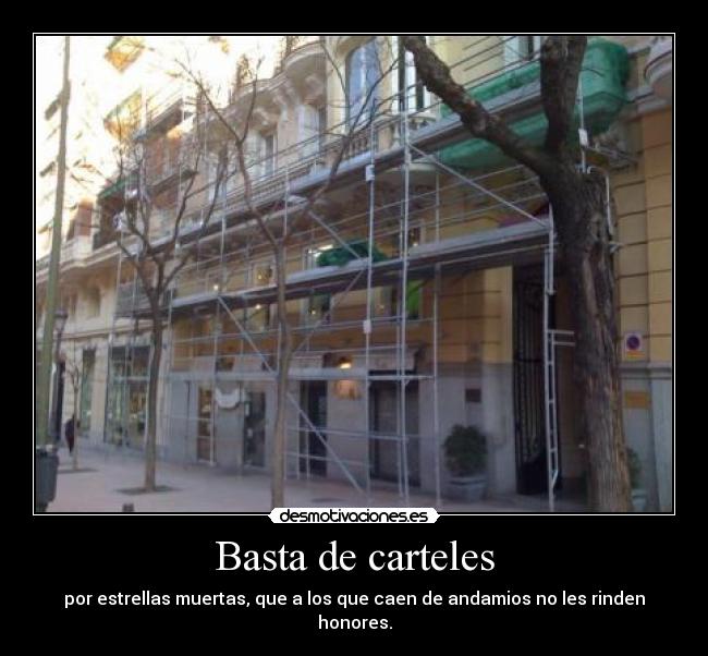 Basta de carteles -