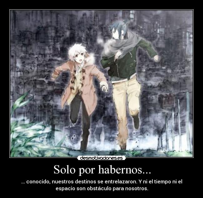 carteles habernos conocido destinos entrelazados tiempo espacio obstaculo nosotros desmotivaciones