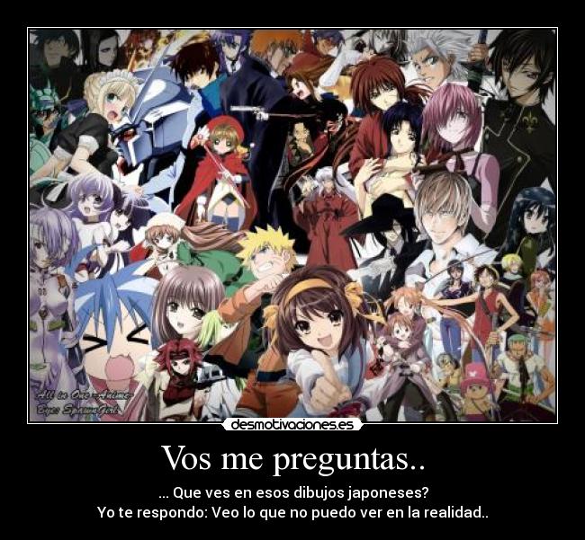 carteles anime desmotivaciones