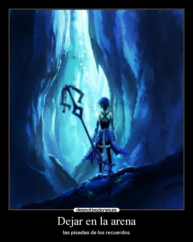 Dejar en la arena - las pisadas de los recuerdos.