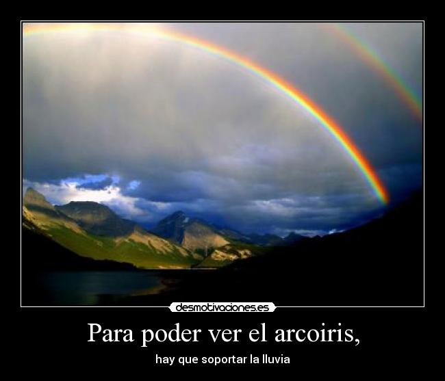 carteles para poder ver arcoiris desmotivaciones