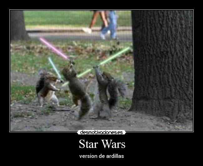 Star Wars - version de ardillas