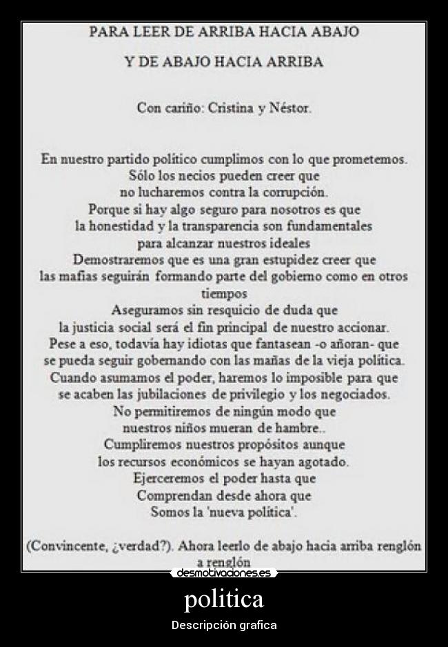 politica - Descripción grafica