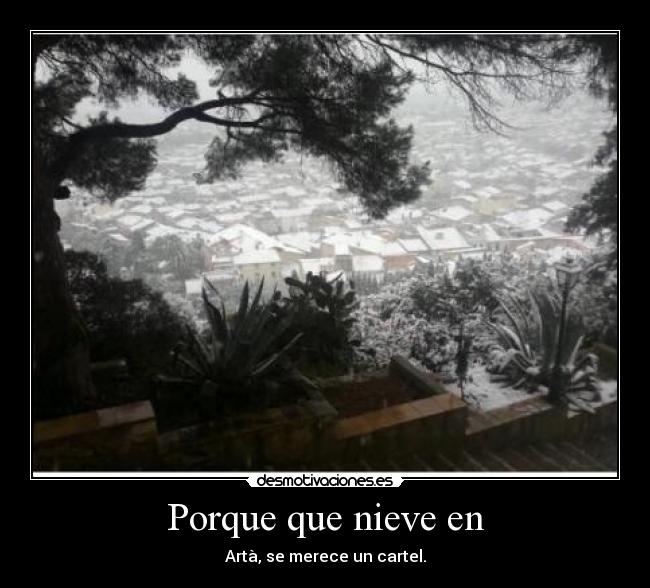 carteles nieve desmotivaciones