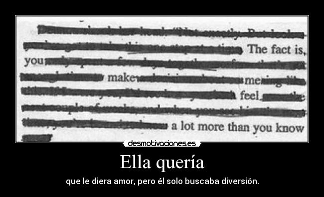 Ella quería -
