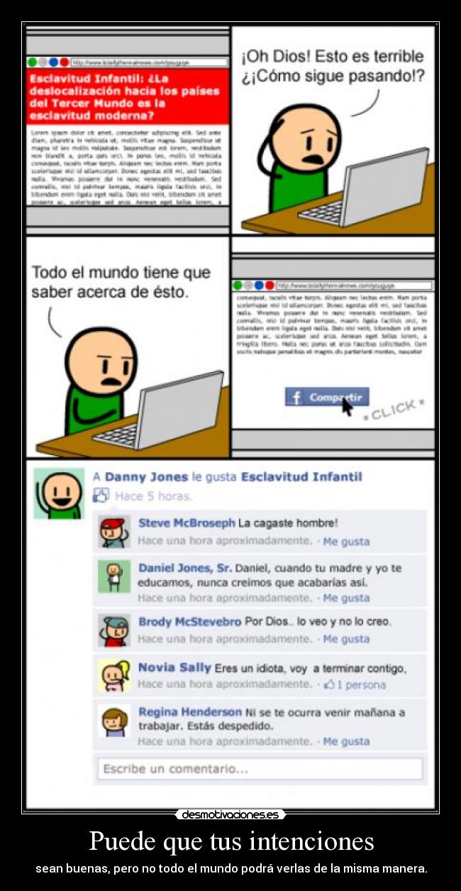 Puede que tus intenciones -