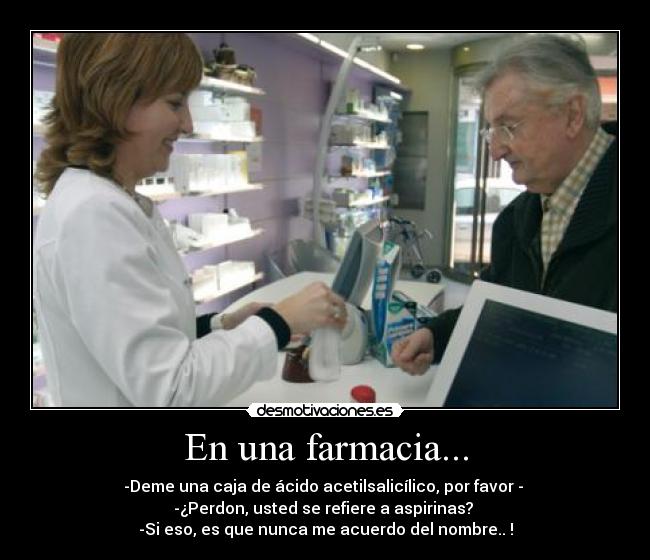En una farmacia... -