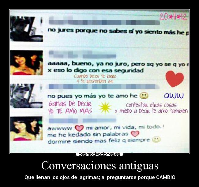 Conversaciones antiguas - 