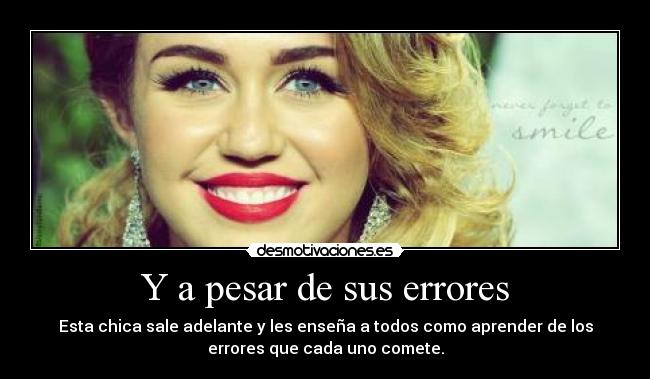 Y a pesar de sus errores - 