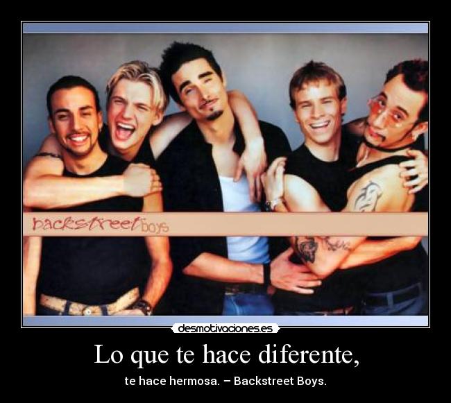 Lo que te hace diferente, - 