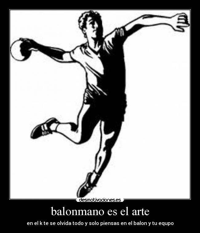balonmano es el arte -