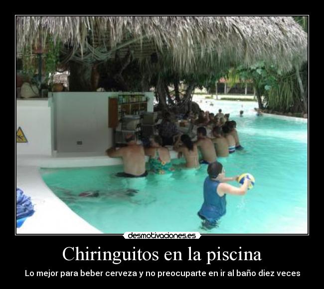 Chiringuitos en la piscina -