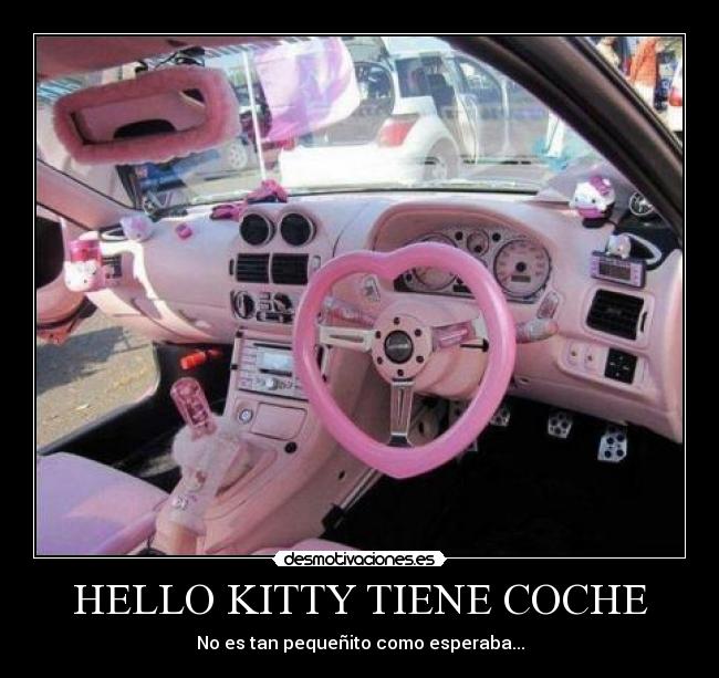 HELLO KITTY TIENE COCHE - 