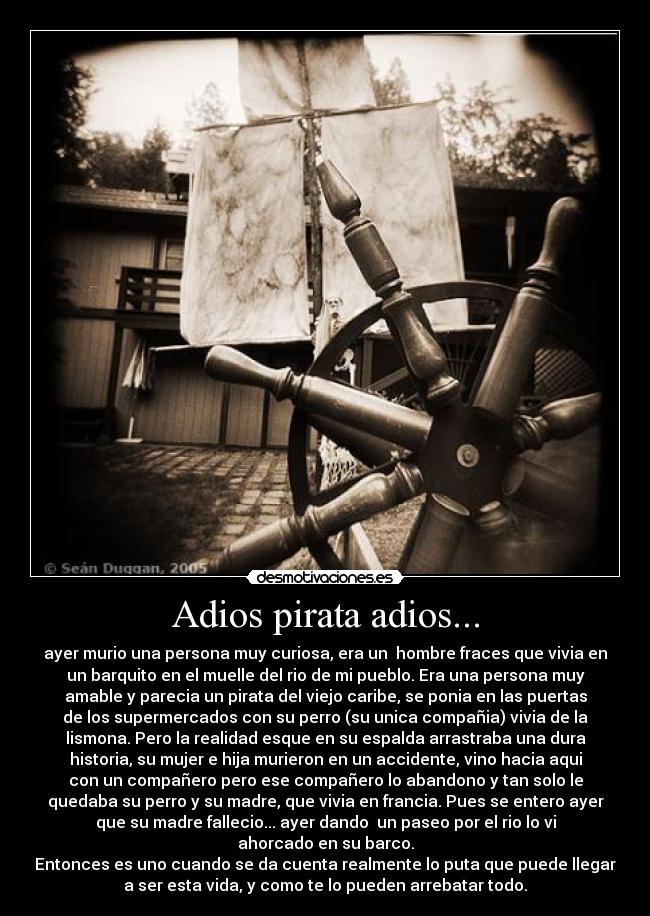 Adios pirata adios... -