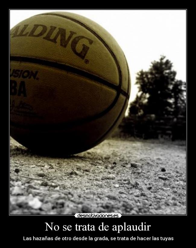 No se trata de aplaudir - 