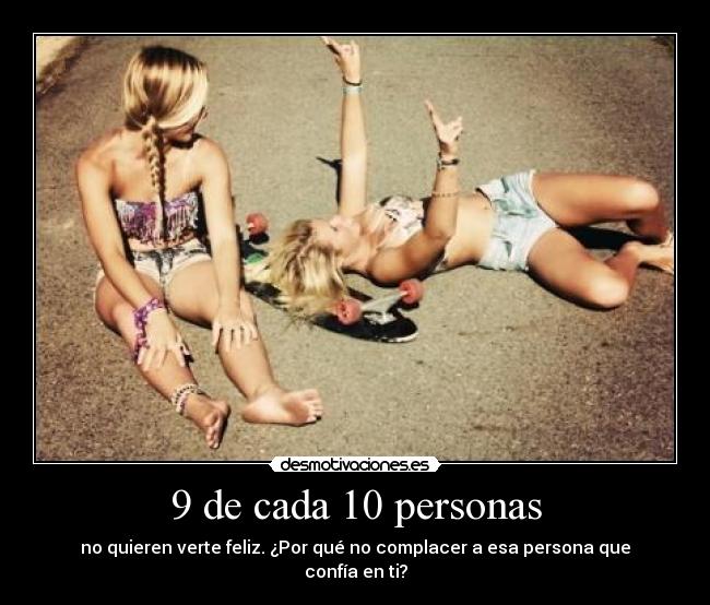 9 de cada 10 personas -