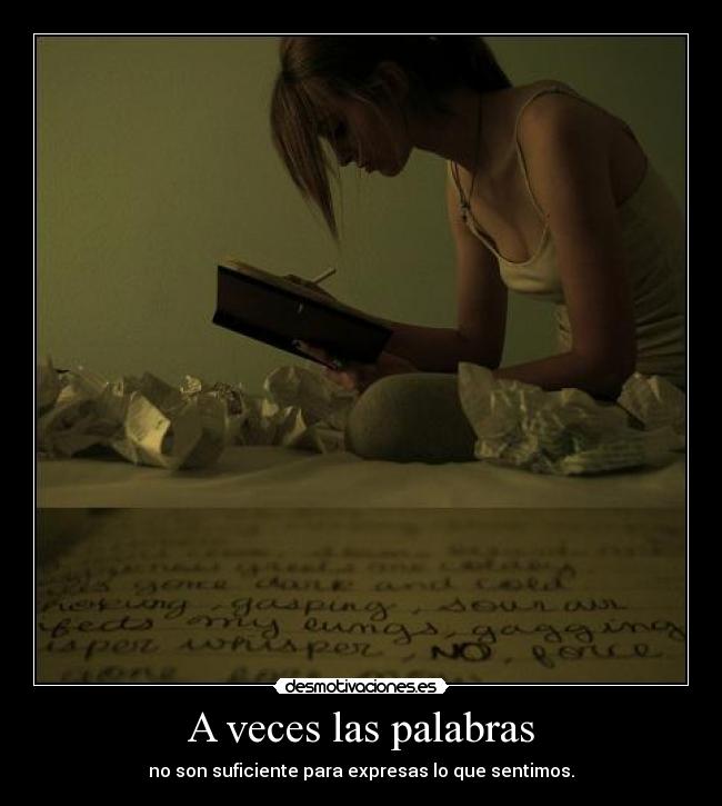A veces las palabras - 