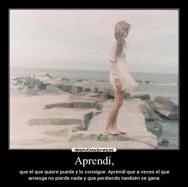 Aprendí, - 