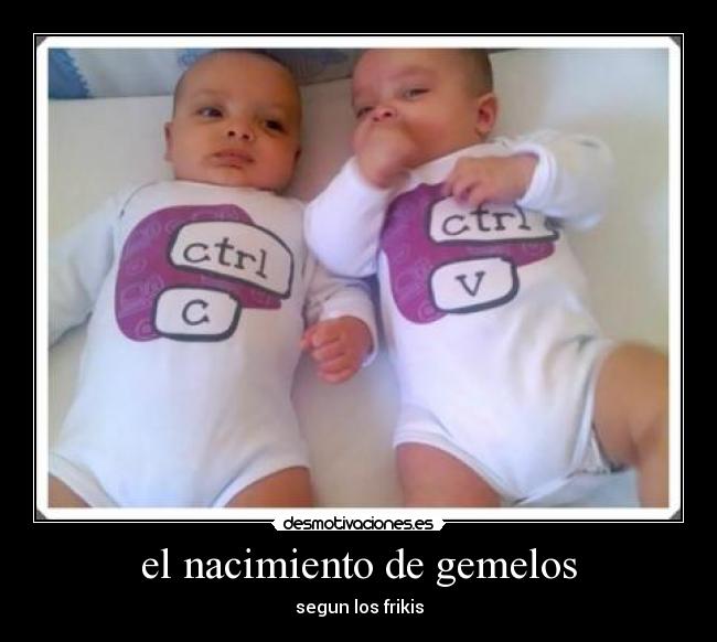 el nacimiento de gemelos -