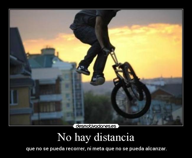 No hay distancia -