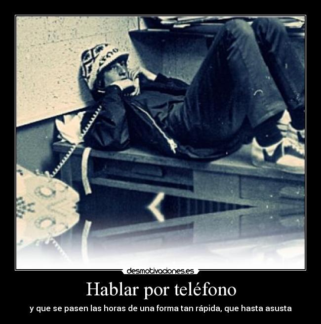 Hablar por teléfono -