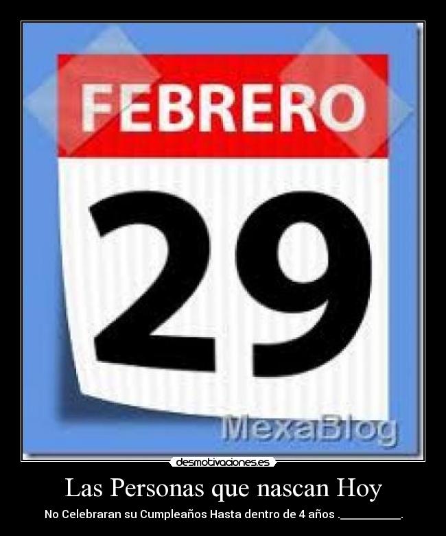 Las Personas que nascan Hoy - 