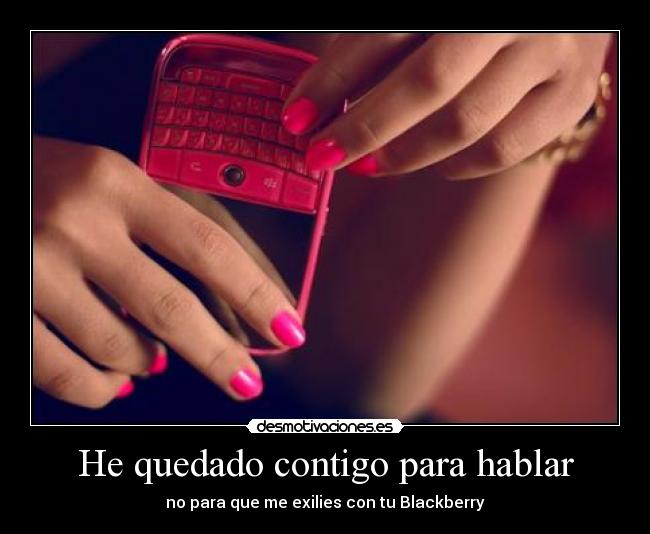 He quedado contigo para hablar -