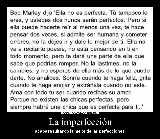 La imperfección - 