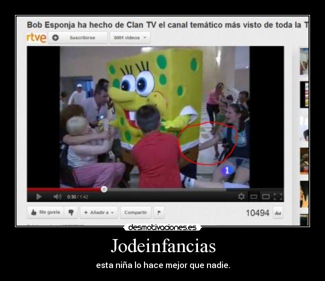 carteles jodeinfancias bob esponja desmotivaciones
