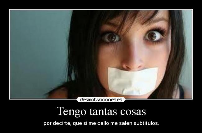 Tengo tantas cosas - 