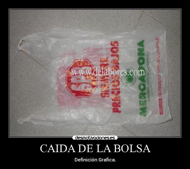 CAIDA DE LA BOLSA - Definición Grafica.