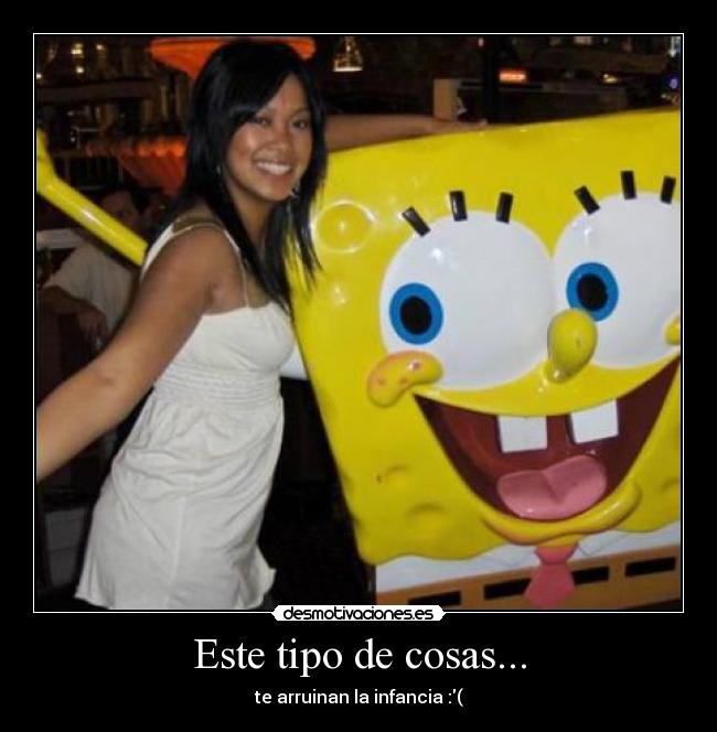 carteles bob esponja boobs tetas perversion desmotivaciones