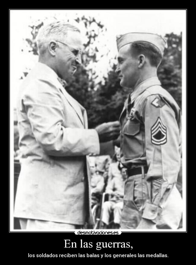 En las guerras, - 