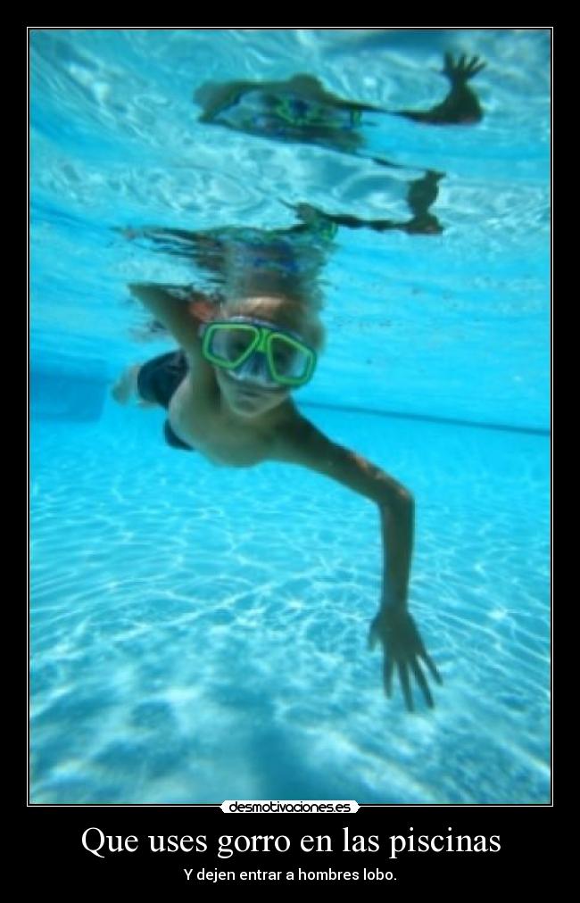 Que uses gorro en las piscinas - 