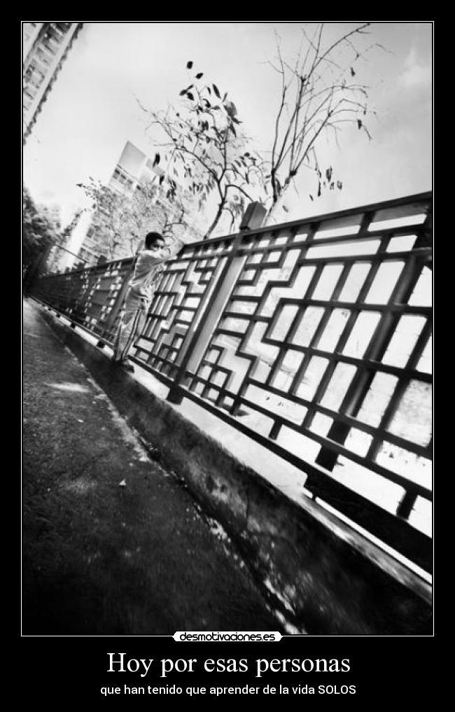 Hoy por esas personas -